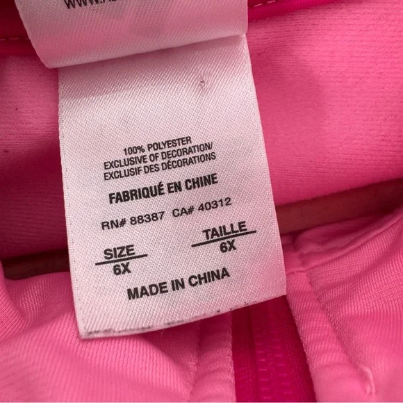 Adidas sweater zip up ruffle frilly bottom neon pink track jacket striped - Picture 4 of 6